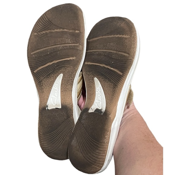 Clarks Women's Brinkley Jazzh Flip Flops - 9 - Picture 5 of 6